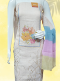 Pure Cotton Flower Pattern Unstitched Suits
