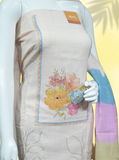 Pure Cotton Flower Pattern Unstitched Suits
