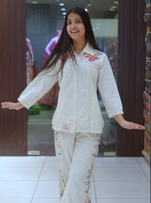 White Summer Two-Piece Co-ord Set