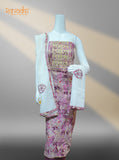 Light Purple Beautiful Pattern Unstitched Suit