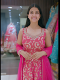Banarasi Elegance Floor-Length Anarkali Suit