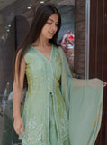 Front Split Anarkali Set with Sharara Pants