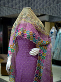 Premium Organza Unstitched Suit Set with Versatile Dupatta