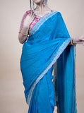 Sparkle Edition Stitched Blouse Saree