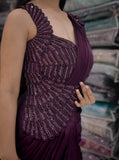Modern Ready-to-Wear Saree – Signature Edition - Purple