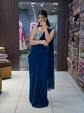 Designer Ready-to-Wear Saree - Blue