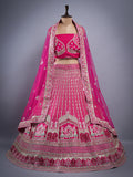 RANI COLOUR SILK FABRIC READY TO STICH BRIDAL LEHENGA