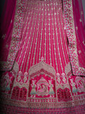 RANI COLOUR SILK FABRIC READY TO STICH BRIDAL LEHENGA