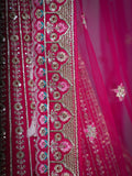 RANI COLOUR SILK FABRIC READY TO STICH BRIDAL LEHENGA