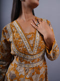 MUSTERD FLORAL ANARKALI 3 PCS SET