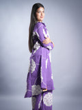 PURPLE COTTON FLORAL COORD SET