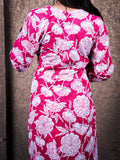 Pink Cotton Suit 3 Piece Set