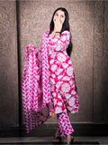 Pink Cotton Suit 3 Piece Set