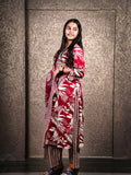 Red Cotton Suit 3 Piece Set
