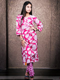 Pink Cotton Suit 3 Piece Set