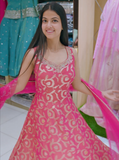 Banarasi Elegance Floor-Length Anarkali Suit