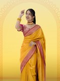 Yellow Festive Saree for Haldi, Ganesh Puja & Grah Pravesh | Elegant Occasion Wear