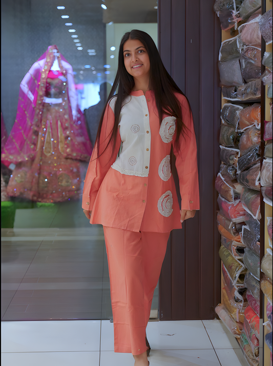 Baby Pink Summer Two-Piece Co-ord Set