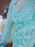 Stitched Blouse Light Tone Party Wear Saree