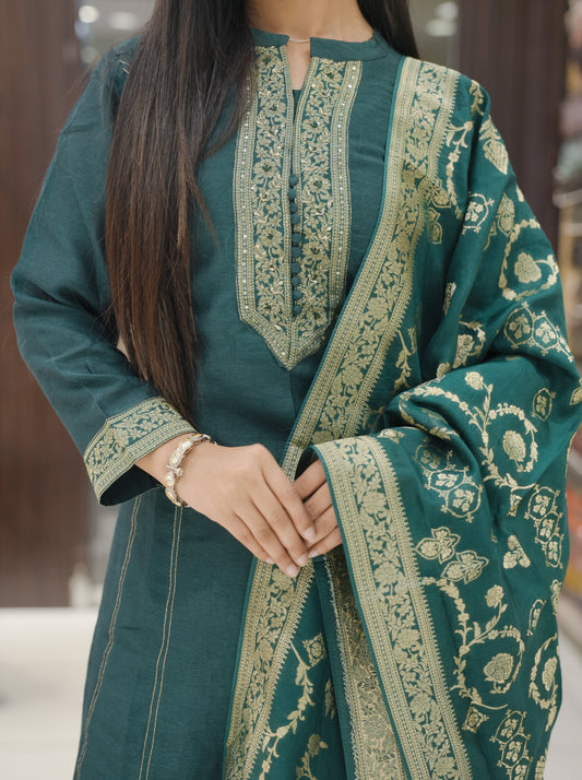 Designer Palazzo Suit – Ready To Wear Stitched