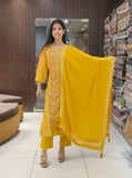 Yellow Lightweight Summer Readymade Suit