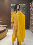Yellow Lightweight Summer Readymade Suit