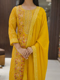 Yellow Lightweight Summer Readymade Suit