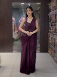Modern Ready-to-Wear Saree – Signature Edition - Purple