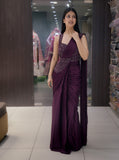 Modern Ready-to-Wear Saree – Signature Edition - Purple
