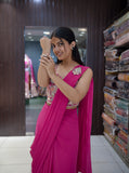 Designer Ready-to-Wear Saree - Pink