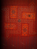 GEORGETTE WITH CHICKEN PICCHODA WITH BODEL GREEN LACE & SUPPORTING HANDWORK LACE